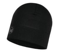 Buff Midweight Merino Wool Hat Forest Night Melange (118006) SOLID BLACK Noir