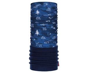 Buff Mixte enfant Child Funny Camp Tour de cou polaire Jr, Bleu, FR : Taille unique (Taille Fabricant Taille One sizeque) EU