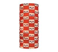 Buff Original EcoStretch Skull Plaid Couvre-chef multifonctionnel, orange pour homme