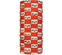 Buff Original EcoStretch Skull Plaid Couvre-chef multifonctionnel, orange pour homme