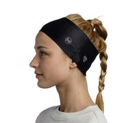 Buff Thermonet Headband Solid Black Unisexe one size