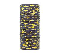 Buff Camino Coolnet UV+ Arrow Denim bleu foncé jaune
