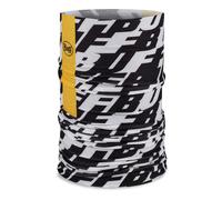 Buff Tour de cou CoolNet UV Logo - blanc/noir/jaune - Unisexe Adulte Taille unique