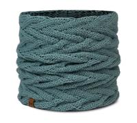 Buff Femme Tour de cou Caryn tricot et polaire Bleu Taille unique