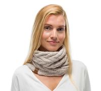 Buff – Tour de cou tricoté et polaire – Gris