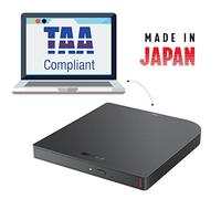 BUFFALO 6 lecteurs Blu-ray portables, conformes à la norme TAA, lecture/écriture, lecture et gravure de BD/DVD/CD, USB 3.2 (Gen 1) Type-A/Type-C, compatible avec Mac/PC/Win 8/Win 10/Win 11/ordinateur