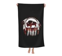 Buffalo, Amérindien Drap De Bain Grande Drap De Plage Séchage Rapide Serviette De Plage pour Piscine Fitness Hôtel 80X130Cm