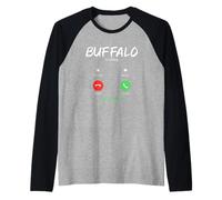 Buffalo Appelle et Je Dois partir en Voyage à New York Manche Raglan