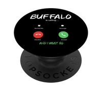 Buffalo Appelle et Je Dois partir en Voyage à New York PopSockets PopGrip Adhésif