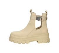 Buffalo - Aspha COA Enkellaarsjes Plat - Femme - Chaussures - Beige - Taille: 40 EU