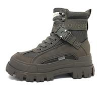 Buffalo Aspha Com1 Laceup Mid - Vegan Nappa/Nylon - Khaki Imitation Leather 39 EU