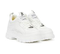 Buffalo Aspha Hyb - Shoe Flat - Vegan Nappa/Mesh - Blanc Imitation Leather 39 EU