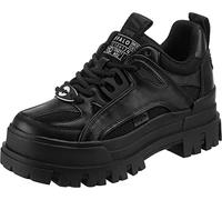 Buffalo ASPHA HYB - Shoe Flat - Vegan Nappa/Mesh - Noir Imitation Leather 41 EU
