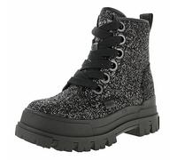 Buffalo Aspha Laceup Hi - Vegan Glitter - Noir Imitation Leather 39 EU
