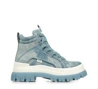 BUFFALO Bottines à lacets 'Aspha' bleu denim, Taille 38