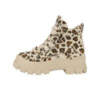 Buffalo Aspha Nc Mid - Beige/noir/coton léopard
