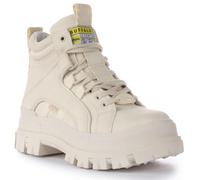 Buffalo, ASPHA NC Mid Laceup, Chaussures compensées Mode Vegan Gland, Offwhite, 41 EU