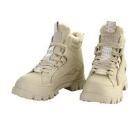 Buffalo, Aspha nc mid warm Vegan Nubuck, Femme Bottillon Beige lisse - 38 EU