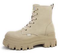 Buffalo Aspha Rld Bottes mi-longues pour femme, crème, 36 EU