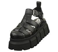 Sandale femme - BUFFALO AVA FISHER - Noir - Tige synthétique - Boucle de serrage - Tirette 40