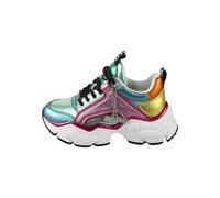 BUFFALO Baskets basses aqua / jaune foncé / vert / orange foncé / rose foncé, Taille 37