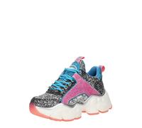 BUFFALO Baskets basses 'Binary' bleu / gris clair / saumon / noir, Taille 40