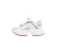 BUFFALO Baskets basses 'Binary Shadow' bleu / vert / rouge / blanc, Taille 39