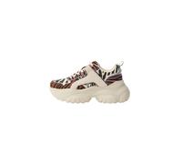 BUFFALO Baskets basses 'BLISS' marron / rose / noir / blanc, Taille 39