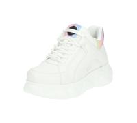 BUFFALO Baskets basses 'Corin' bleu clair / citron vert / rose / blanc, Taille 40