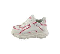 BUFFALO Baskets basses 'ECHO' framboise / blanc, Taille 38