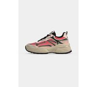 BUFFALO Baskets basses 'Glaw' gris / rose / rouge sang / noir, Taille 36