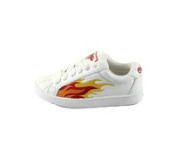 BUFFALO Baskets basses 'LIBERTY' jaune / orange / rouge feu / blanc, Taille 39