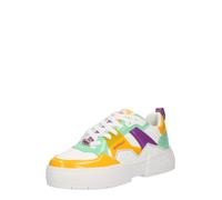 BUFFALO Baskets basses 'Rse V2' jaune / vert / violet / blanc, Taille 39