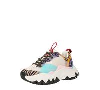 BUFFALO Baskets basses 'TRAIL ONE' aqua / moutarde / noir / blanc, Taille 36