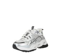 BUFFALO Baskets basses 'Triplet Hollow' noir / argent / blanc, Taille 38