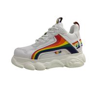 Buffalo CLD Chai Sneaker Vegan..Limited ED. 2025 Rainbow Love IS Love Numérotation du 36 au 40, Blanc, 40 EU