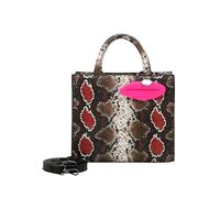 Buffalo Big Boxy Collection Fancy Snake Pink, Sac de Courses Femme, Rose
