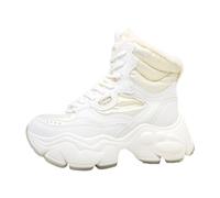 Buffalo Binary Snow Lace Up Bottines à lacets pour femme Blanc, Blanc sirène, 42 EU