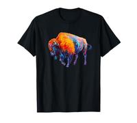 Buffalo Bison American Western Colorful Wild Life Gift T-Shirt