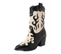 BUFFALO Bottes de cowboy écru / noir, Taille 37