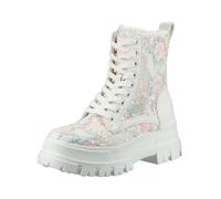 BUFFALO Aspha RLD Bloom Chaussures à lacets pour femme, Blanc/rose/bleu, 38 EU