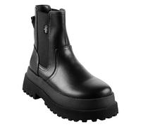 Buffalo Bottines en Cuir Pluto Chelsea Noir