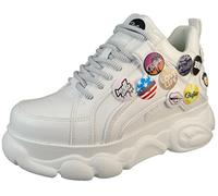 Buffalo CLD Corin Button 1630884 Baskets basses pour femme Blanc, Blanc., 39 EU