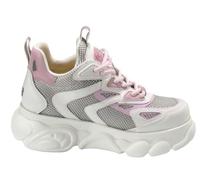 Buffalo, CLD Grid, Chaussures Compensées Mode Fashion, Vegan Gland/Mesh, White Rose, 39 EU
