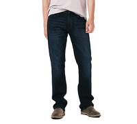 Buffalo David Bitton Jean Slim Boot King pour Homme, Indigo moucheté et sablé, 36W x 32L