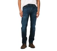 Buffalo David Bitton Straight Six Jeans, Indigo Authentique et sablé, 34 W/32 L Homme