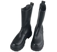 Buffalo Femme Aspha Hi Up Botte mi-Mollet, Noir, 36 EU