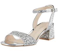 Buffalo Femme Rainelle Sandale à Talon, argenté, 39 EU