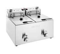 Buffalo Friteuse double avec minuteur, 2 x 8 l, 2,9 kW