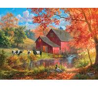 Buffalo Games - Abraham Hunter - Life on The Farm - Puzzle de 1000 pièces pour Adultes - Puzzle Stimulant Parfait pour Les soirées de Jeu - Taille finie : 66,25 x 50,75 cm
